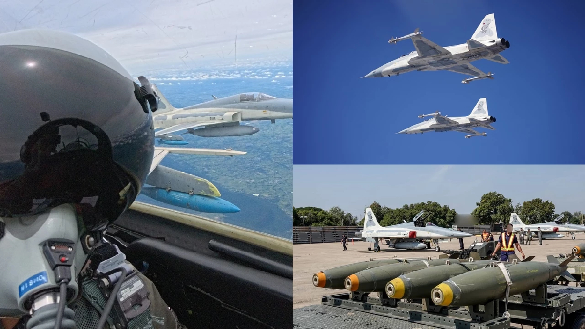 พร้อม 24 ชม. เครื่องบินรบ F-5 กองทัพอากาศลั่นโจมตีแม่นยำ