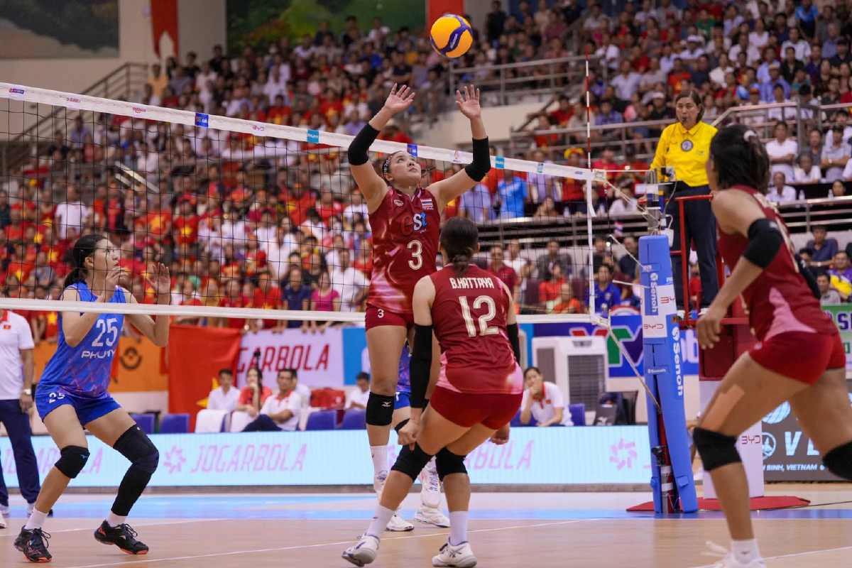 สาวไทย พลิกพ่าย เวียดนาม 2-3 เซต เสียแชมป์ ซี วี.ลีก ครั้งแรก