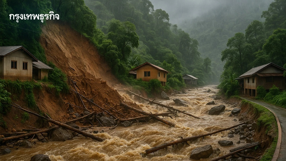 เตือนด่วน พื้นที่ 14 จังหวัดทั่วประเทศ เฝ้าระวัง 'ดินถล่ม-น้ำป่า'