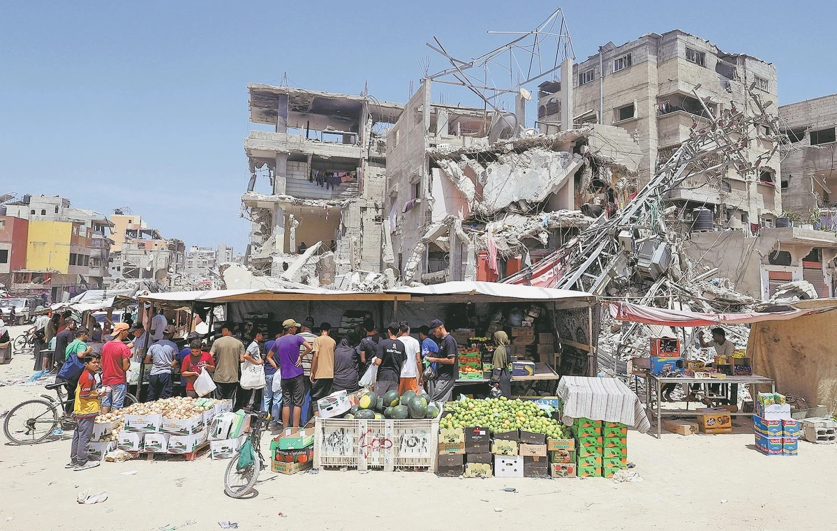 เหตุผล ‘ตลาดกาซา’ เต็มไปด้วยผู้คน - สินค้า แต่ปาเลสไตน์ยังอดอยาก