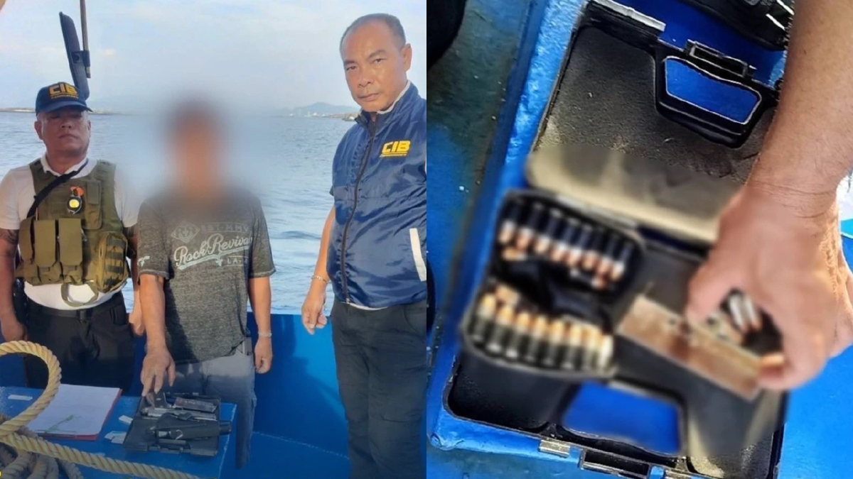 จับกัปตันเรือ กลางทะเลชลบุรี พกปืนเถื่อน ทำตัวเป็นผู้มีอิทธิพล