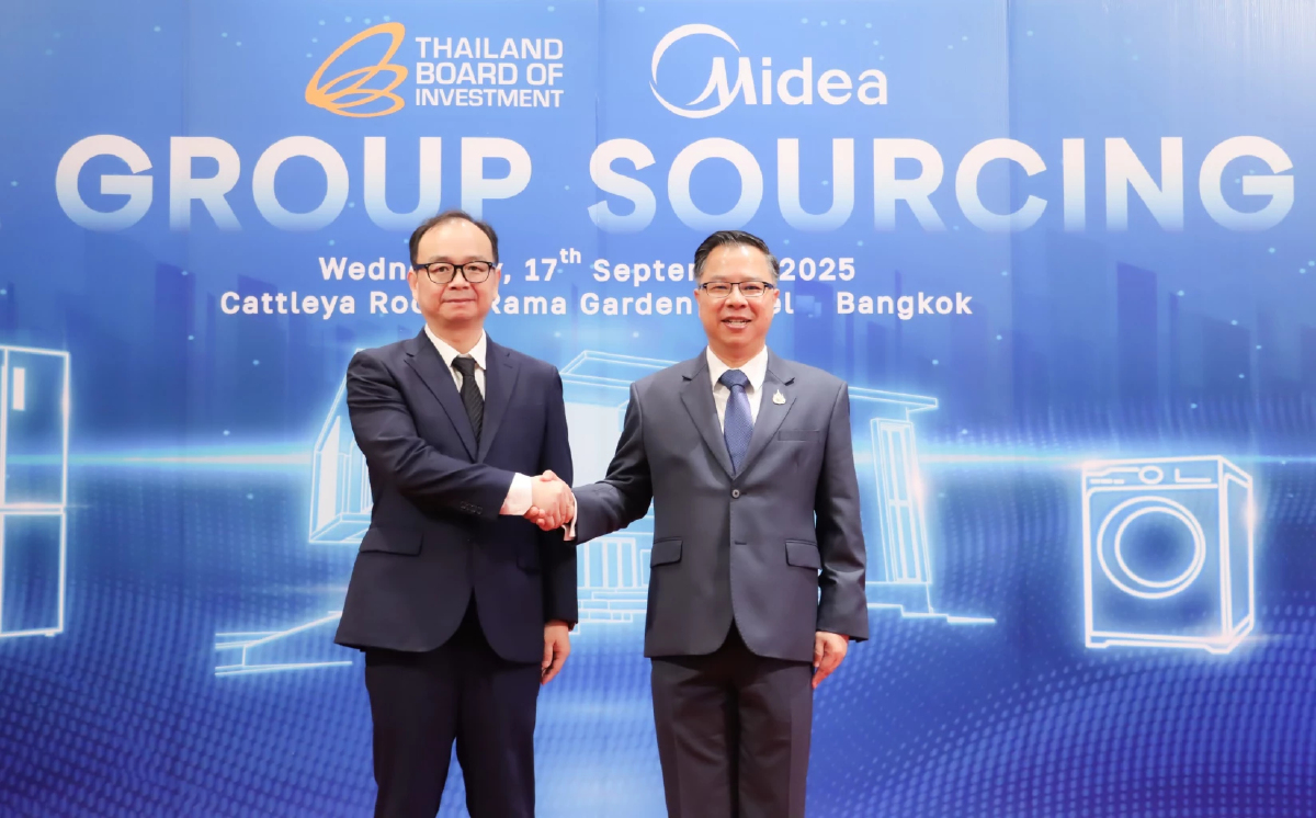 BOI ผนึก Midea ดันใช้ชิ้นส่วนไทย ดันซัพพลายเชนโลก คาดมูลค่าซื้อขาย 1,500 ล้าน