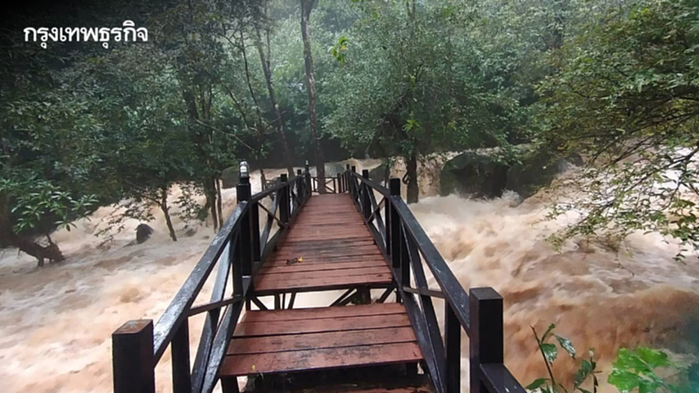 อัปเดต น้ำป่าไหลหลาก อุทยานฯ น้ำตกพลิ้ว ล่าสุดกลับเข้าสู่ภาวะปกติแล้ว