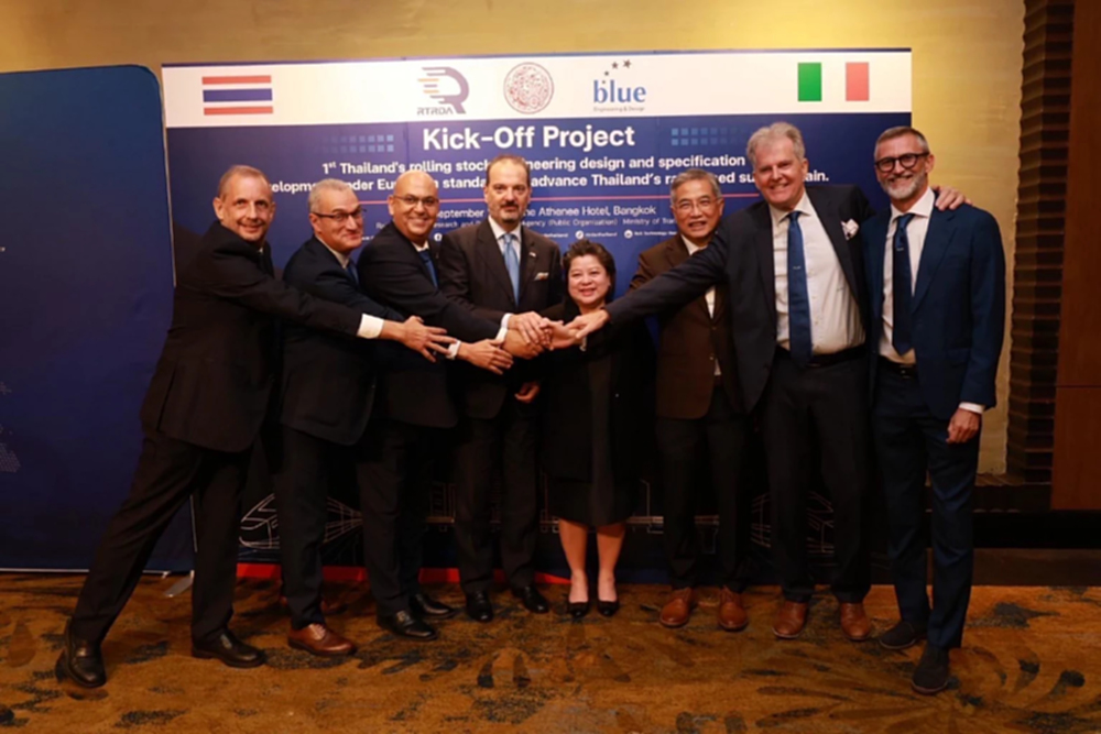 สทร.ผนึกอิตาลี พัฒนาออกแบบรถไฟ สร้างซัพพลายเชนระบบราง