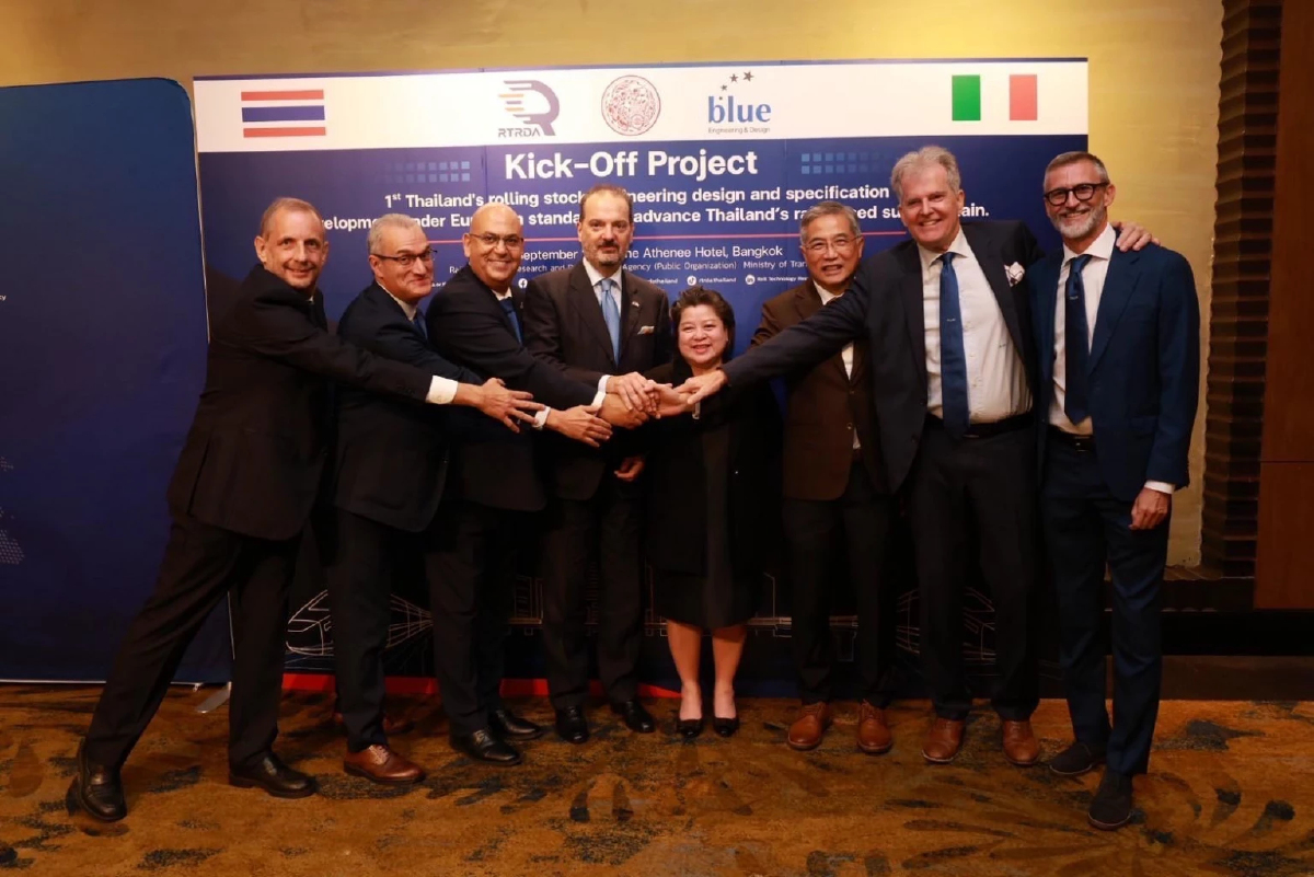 สทร.ผนึกอิตาลี พัฒนาออกแบบรถไฟ สร้างซัพพลายเชนระบบราง