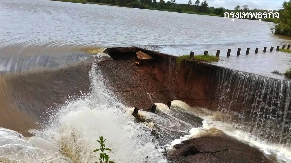 อ่างแตกแล้ว สังขะวิกฤติหนัก น้ำท่วมฉับพลัน หลังอ่างเก็บน้ำชำรุด
