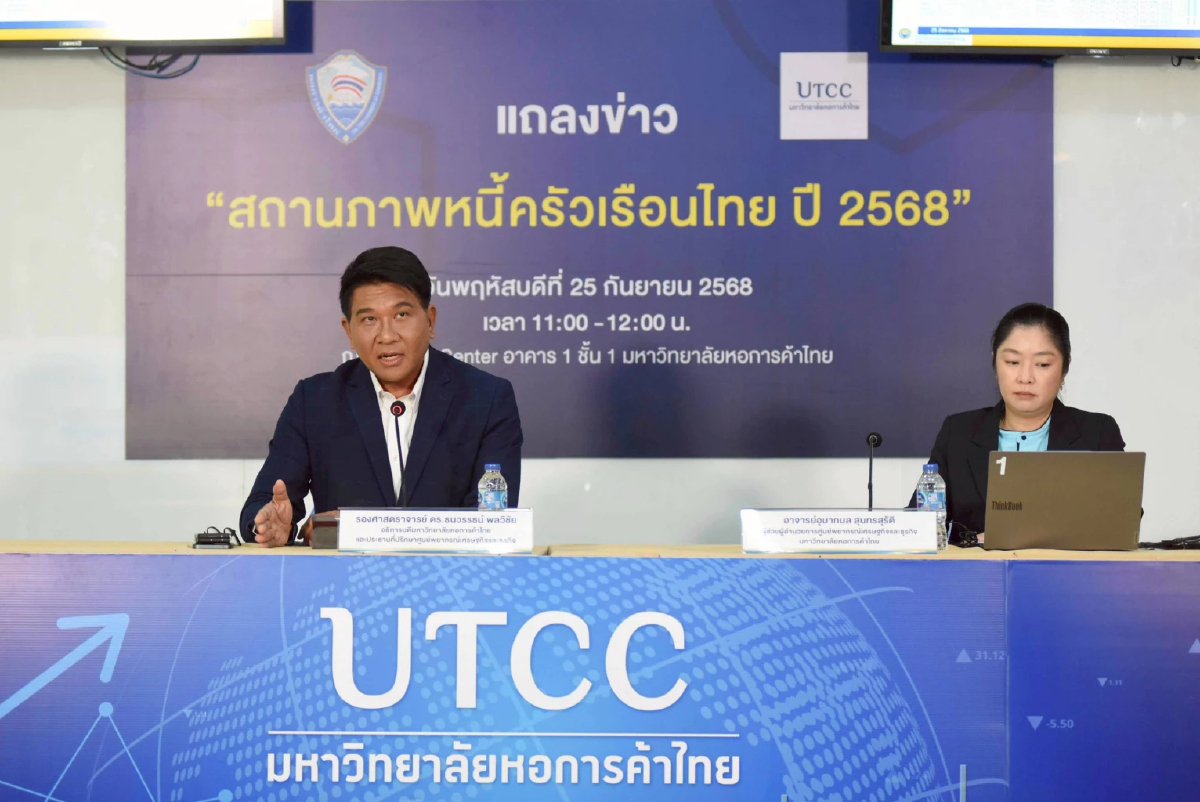 ม.หอการค้า ชี้ เศรษฐกิจถดถอย ดัน หนี้ครัวเรือนไทยเฉลี่ยบ้านละ 7.4 แสน สูงสุดในรอบ 4 ปี