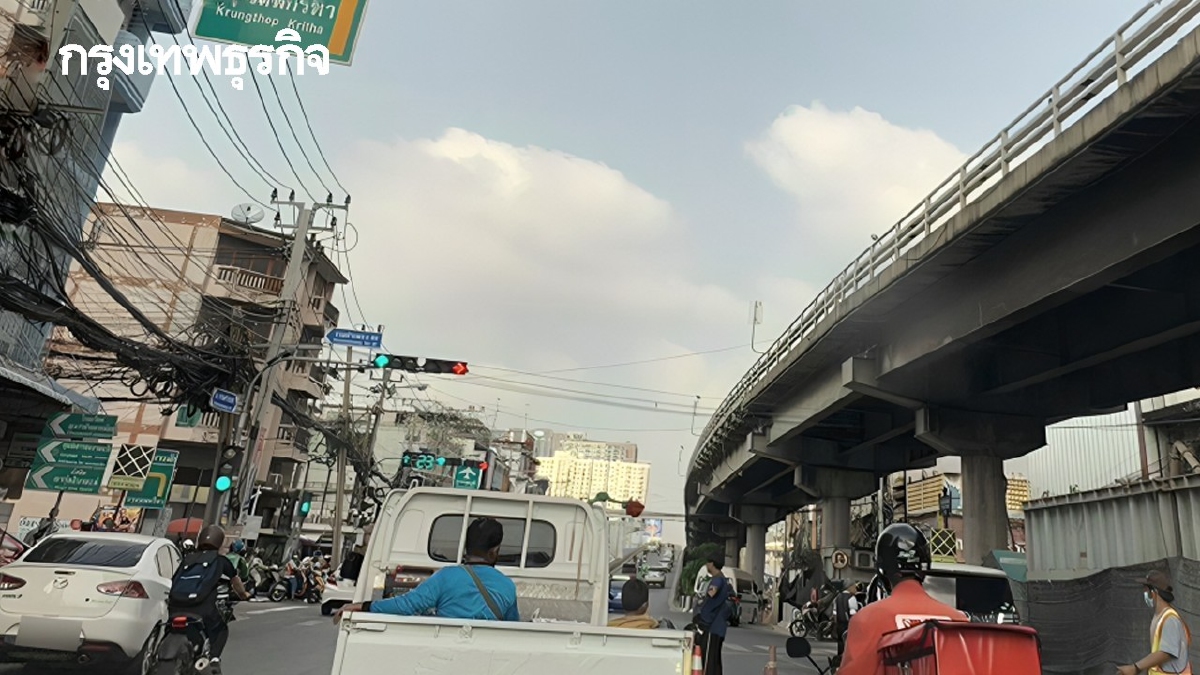 .เลี่ยงรถติดด่วน ปิดสะพานข้ามแยกลำสาลี เริ่มวันนี้ ปิดยาว 4 เดือน.