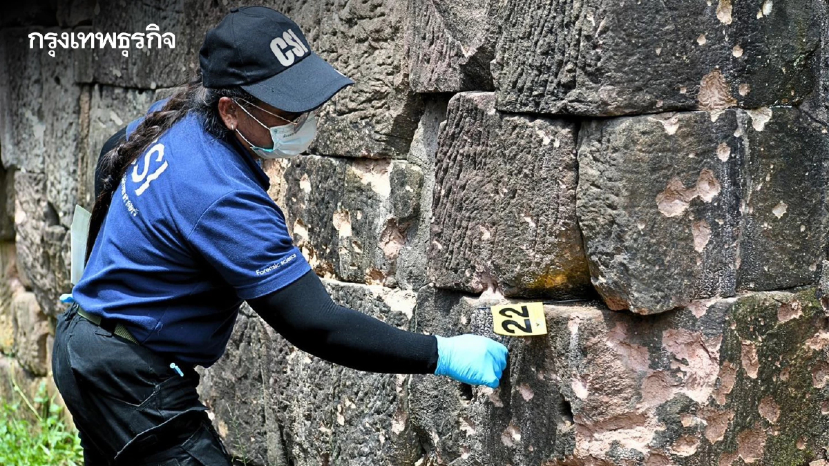 ทบ. เปิดภาพความเสียหาย ปราสาทตาเมือนธม เหตุสู้รบชายแดนไทย-กัมพูชา