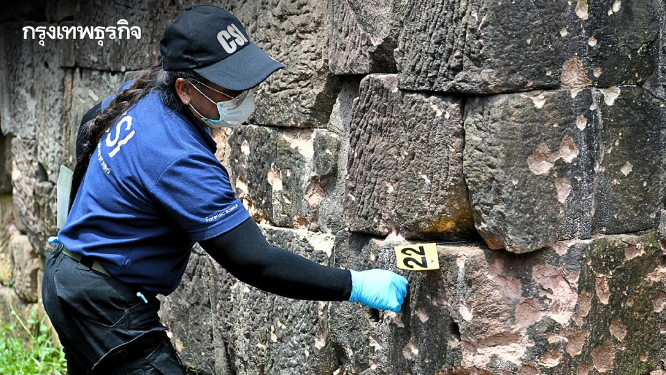 ทบ. เปิดภาพความเสียหาย ปราสาทตาเมือนธม เหตุสู้รบชายแดนไทย-กัมพูชา