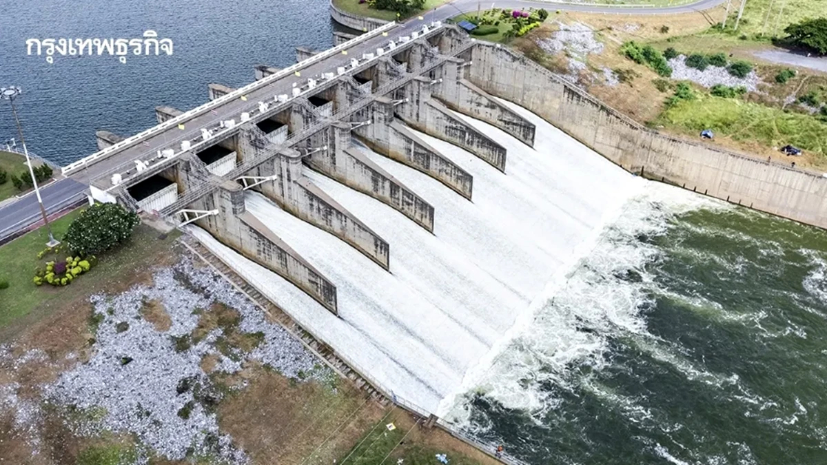 แจ้งเตือน เขื่อนป่าสักชลสิทธิ์ ปรับเพิ่มระบายน้ำ เฝ้าระวังระดับน้ำสูง 1.30-1.50 ม.