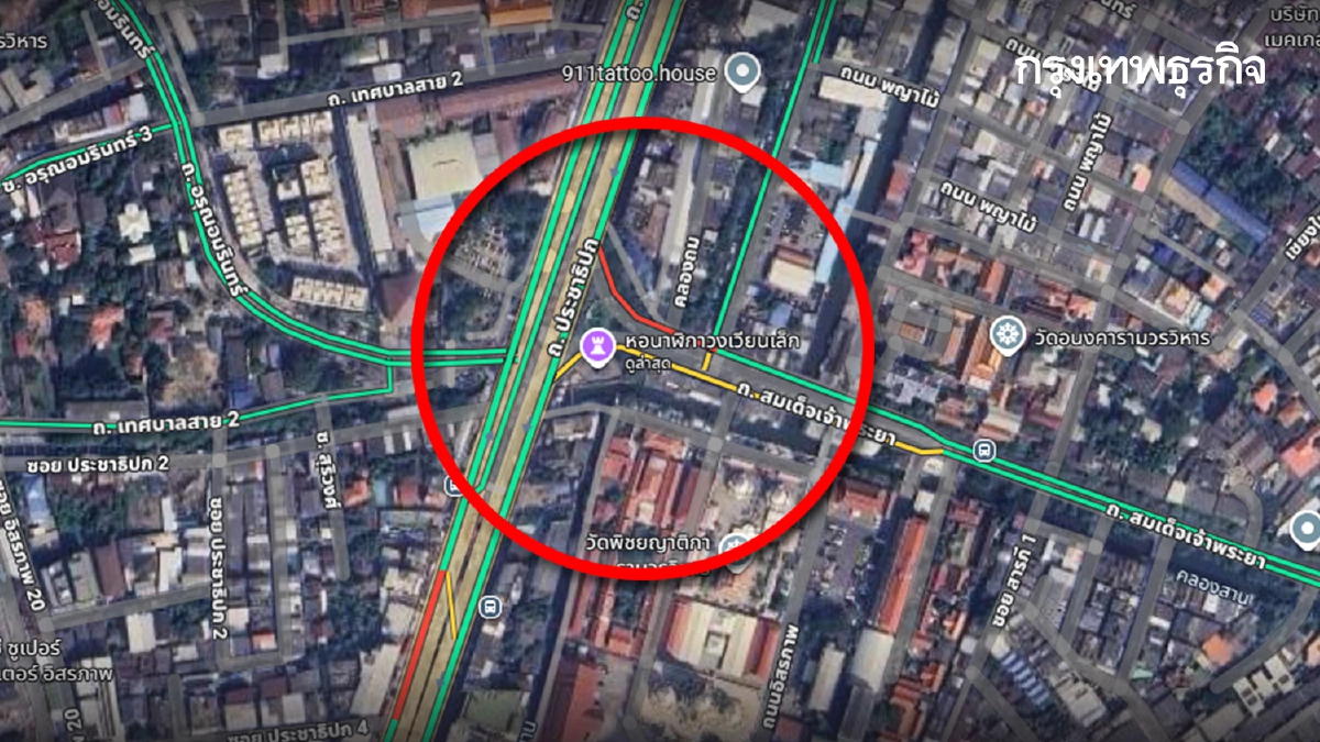 เลี่ยงด่วน ถนนสมเด็จเจ้าพระยา เขตคลองสาน จัดงานใหญ่ทั้งวัน 14 ชม.