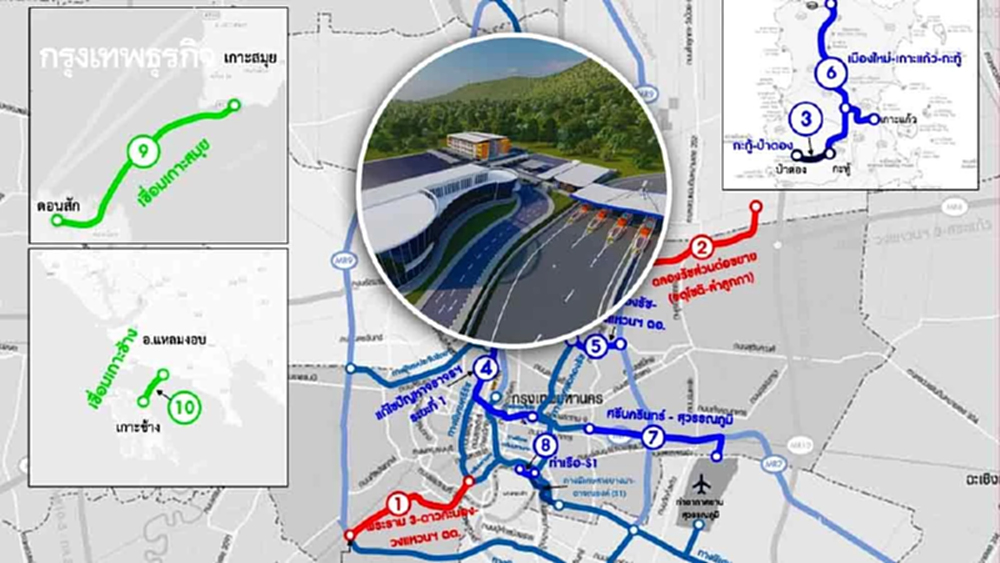 กทพ.ทุ่ม 2.7 แสนล้าน ลุย 11 โปรเจกต์ ทางด่วน กรุงเทพฯ - ภูเก็ต - สุราษฎร์ธานี