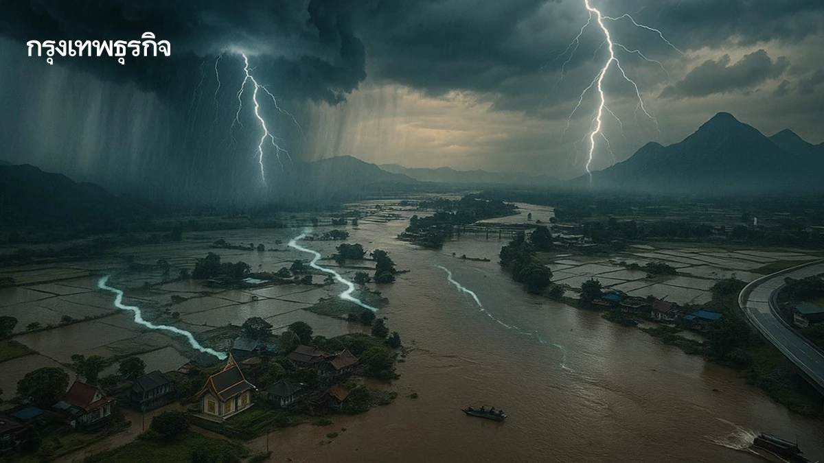 'พายุหนองฟ้า' ถล่ม 3 ลุ่มน้ำป่าสัก-ยม-น่าน ทำน้ำท่วมหลายพื้นที่