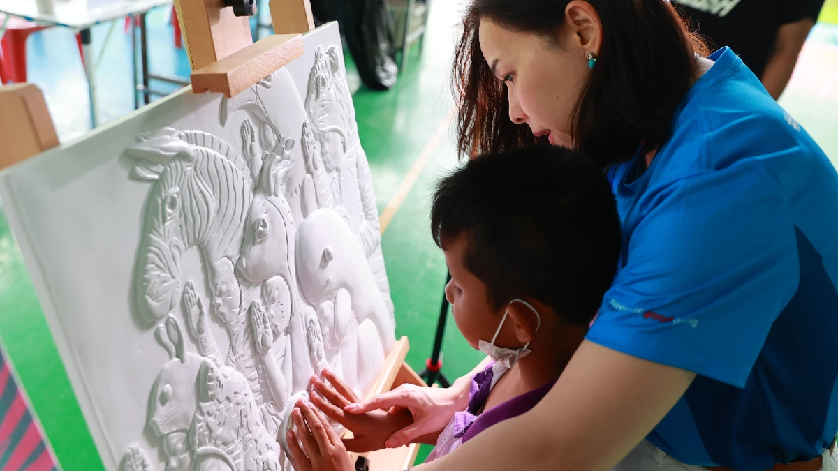 ปลุกโลกศิลปะให้เด็กพิการทางการเห็นสัมผัส เรียนรู้เชิงสร้างสรรค์