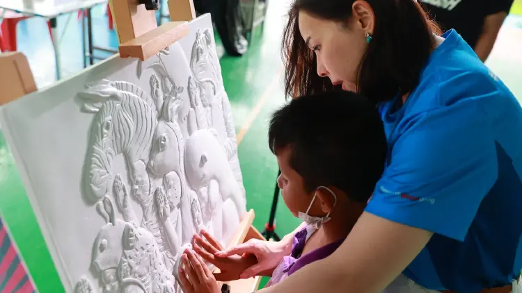 ปลุกโลกศิลปะให้เด็กพิการทางการเห็นสัมผัส เรียนรู้เชิงสร้างสรรค์