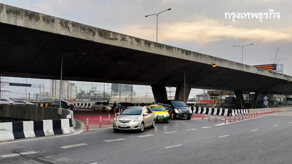 เช็กเส้นทาง เพิ่มช่องจราจร สะพานกลับรถ ถนนเทพรัตน 'บางนา กม.7'