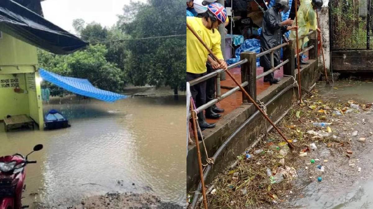 จันทบุรีฝนตกน้ำท่วม 5 อำเภอ เร่งระบายน้ำ