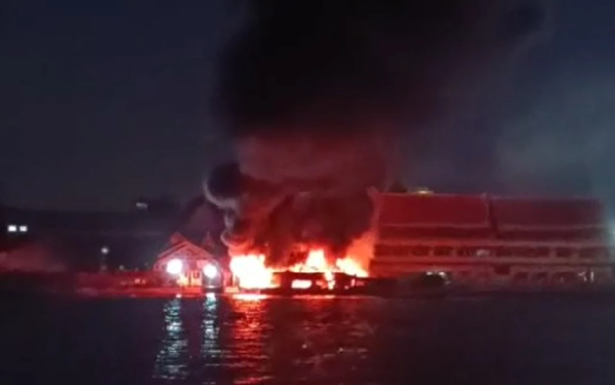 บ.เรือด่วนเจ้าพระยา แถลงเหตุไฟไหม้เรือด่วน ท่าเรือวัดราชสิงขร