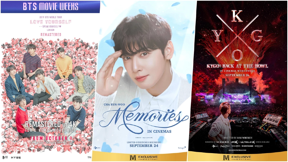 คอนเสิร์ต BTS - CHA EUN-WOO - Kygo บนจอยักษ์เมเจอร์ เอาใจแฟนๆ ให้เหมือนเกาะขอบเวที