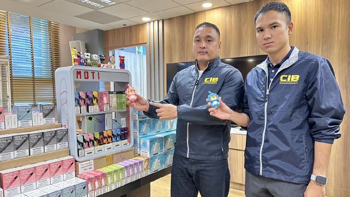 ทลายรังบุหรี่ไฟฟ้าหน้าการ์ตูน 5 หมื่นชิ้น ลอบนำเข้ามอมเมาเยาวชน