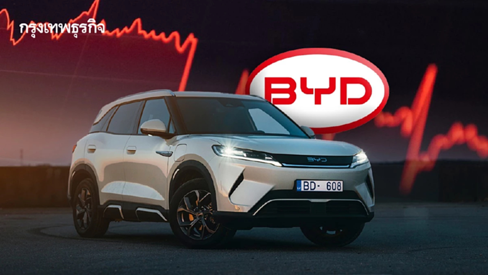 มูลค่า 'BYD' หายไป 1.4 ล้านล้านบาท สงครามราคากดกำไรหนัก
