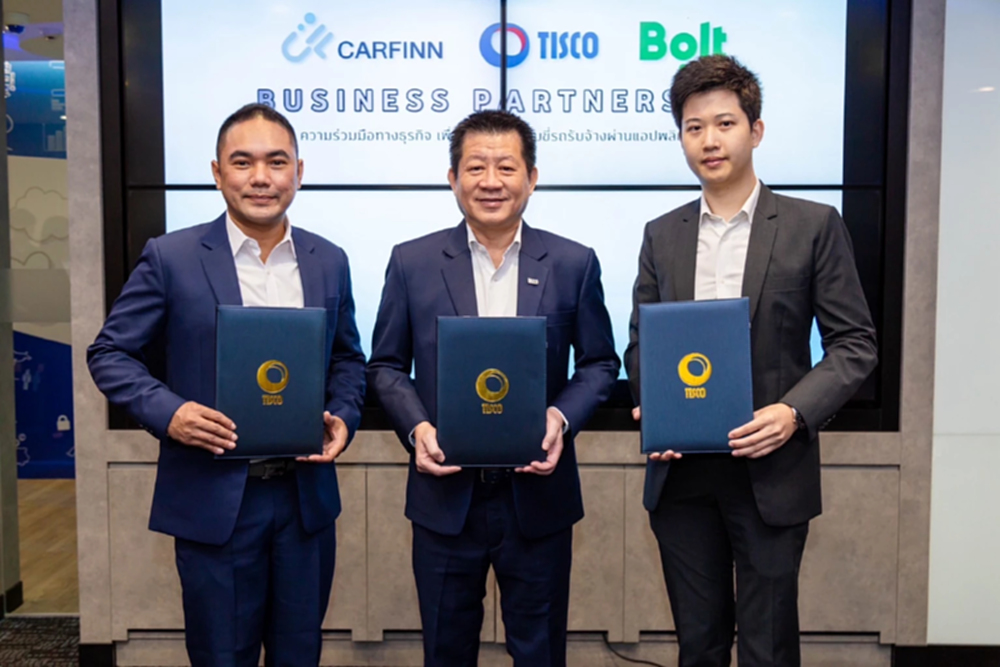 CarFinn-TISCO เปิดแพลตฟอร์มสินเชื่อรถยนต์ หนุนคนขับ Bolt ฝ่าวิกฤติเศรษฐกิจ