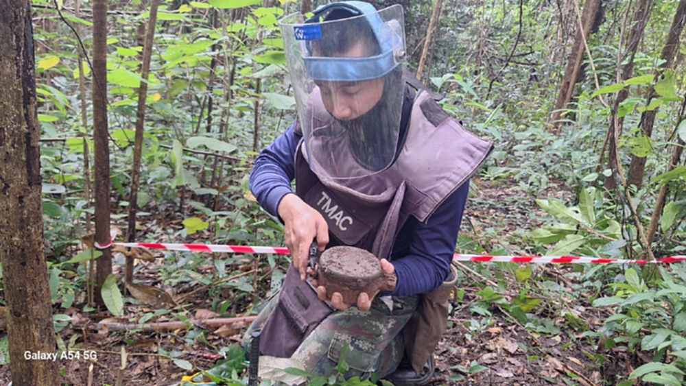 ครบ1 เดือน TMAC เก็บกู้ทุ่นระเบิด ทภ.2 พบ 349 ทุ่น สรรพาวุธระเบิด เฉียด2,000