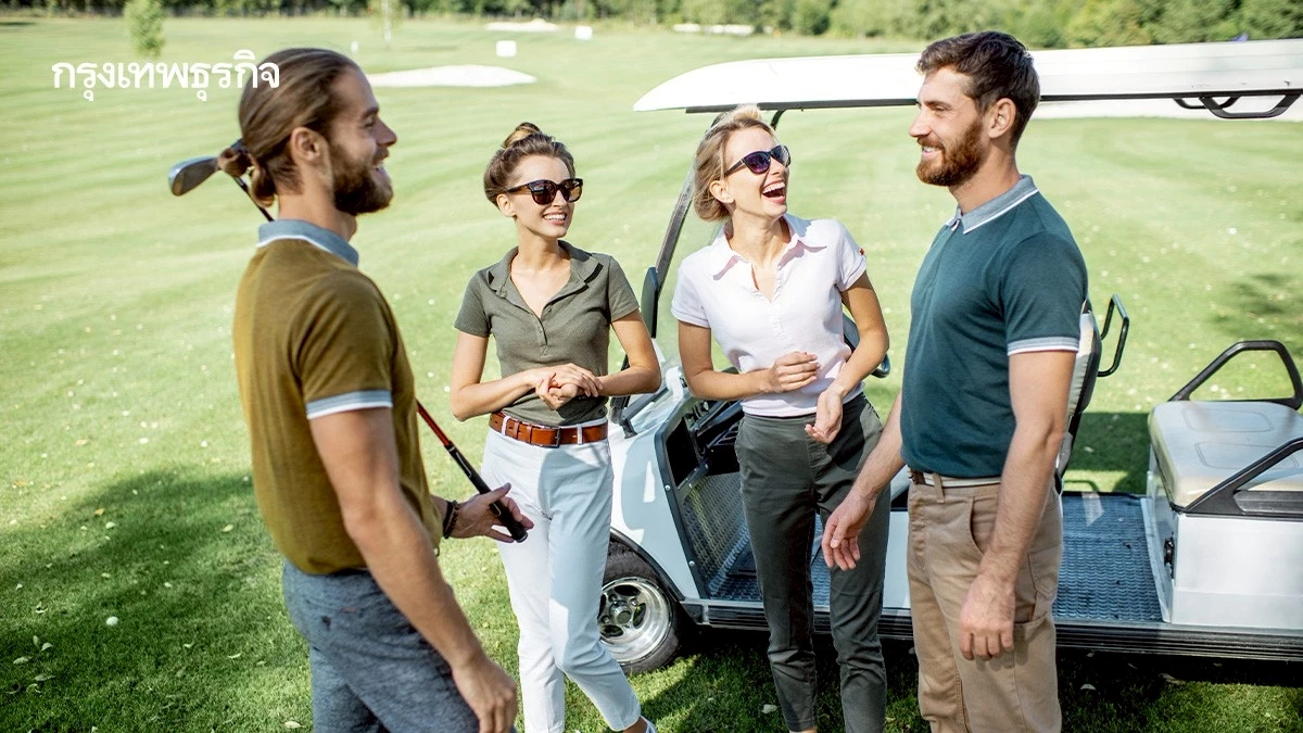 สนามกอล์ฟ คือออฟฟิศของคนรุ่นใหม่ คุยงาน สร้างเครือข่ายทีมเวิร์ก