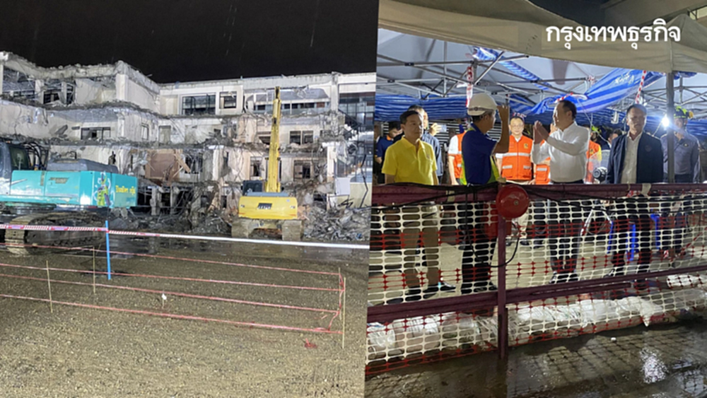 อนุทิน บุกตรวจถนนสามเสนทรุด ลงเดินได้ ย้ำต้องปลอดภัย ก่อนเปิดใช้