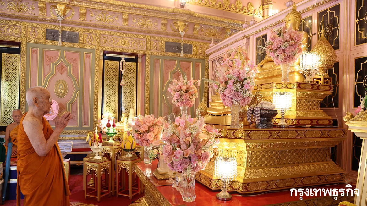 สมเด็จพระสังฆราช บำเพ็ญพระกุศลทรงสังฆทานอุทิศถวาย พระพันปีหลวง