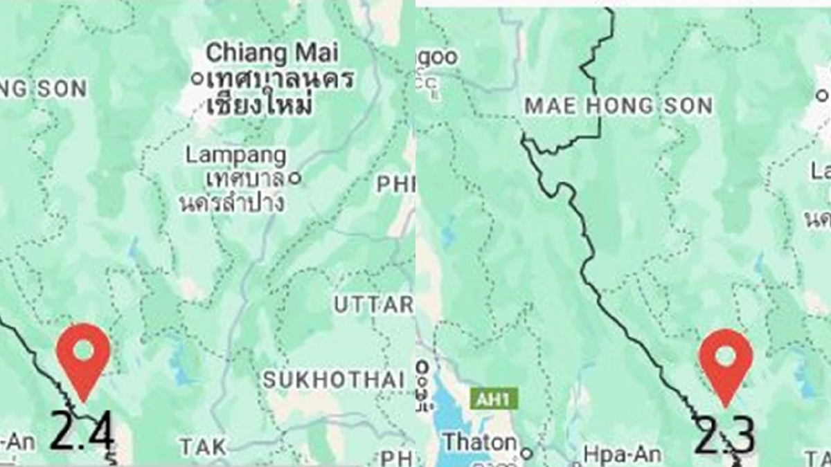 ไทยแผ่นดินไหววันนี้ จับตา 2 วันติด แรงขึ้นพื้นที่เดิม