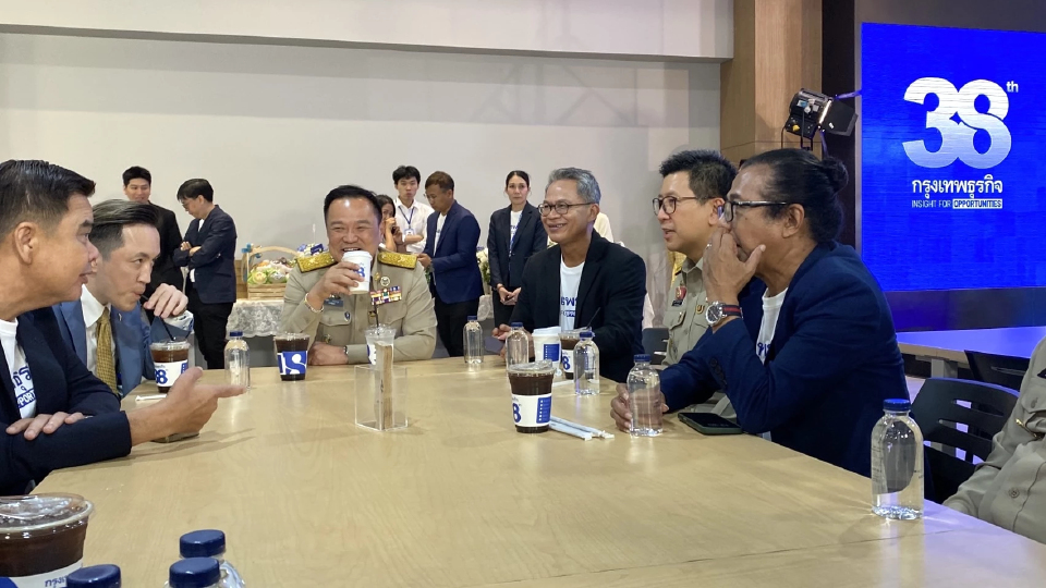 ‘อนุทิน’ ร่วมยินดี 38 ปี ‘กรุงเทพธุรกิจ’ ถก ผู้บริหารเนชั่น ชื่นมื่น