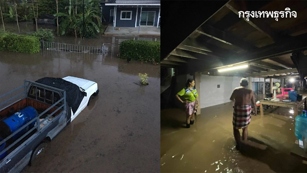 ฝนตกหนักพิษณุโลก น้ำป่าไหลหลาก ท่วมเนินมะปราง-ไฟดับ อ่วม 100 หลัง