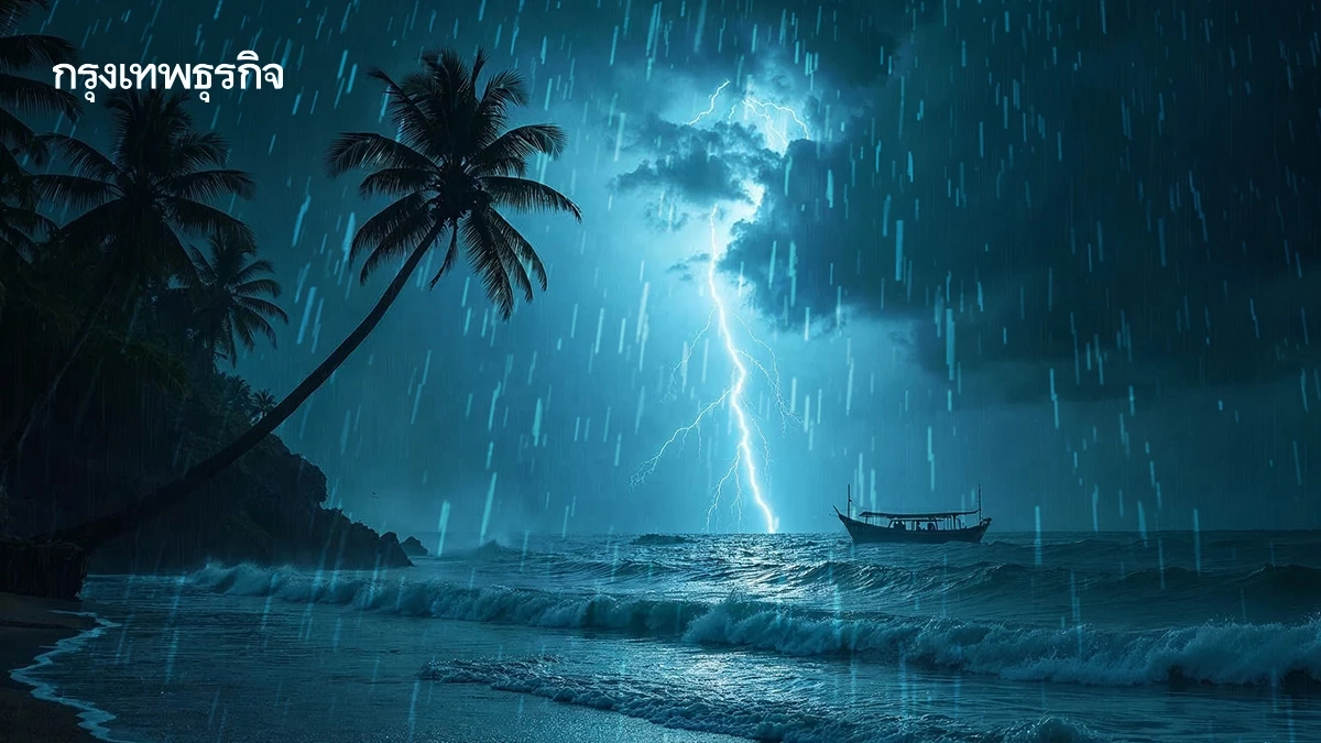 อากาศพรุ่งนี้ 28 จังหวัด รวม กทม. ฝนตกบางแห่ง แม้ 'เฟิงเฉิน' ไม่เข้าไทย