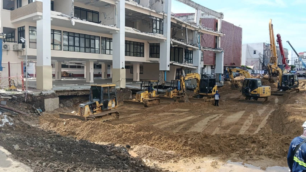 รฟม.เผยคืบหน้าถนนทรุดสามเสน ถมทรายแล้วกว่า 8,200 ลบ.ม.