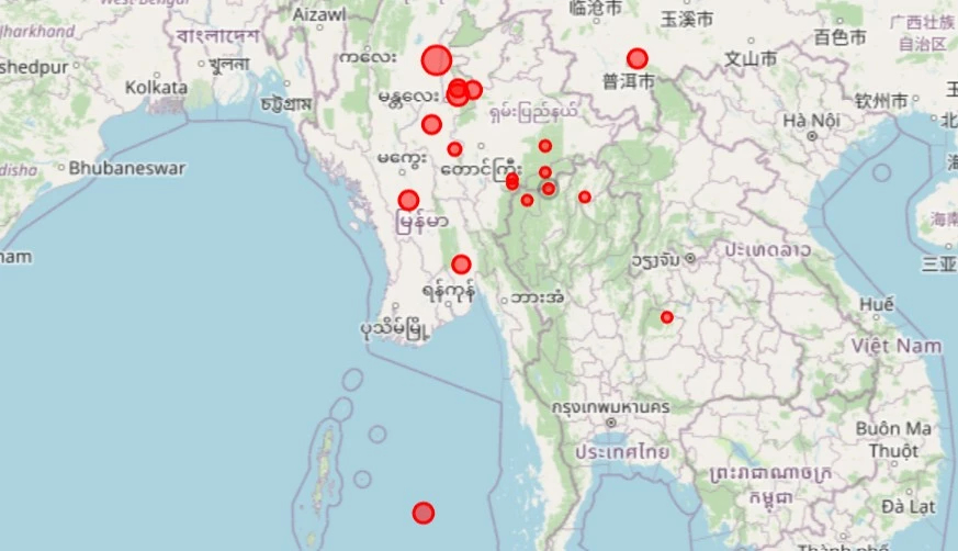 'แผ่นดินไหว' ในไทยวันนี้ เช็กพื้นที่เกิดเหตุที่ภาคเหนือ-อีสาน