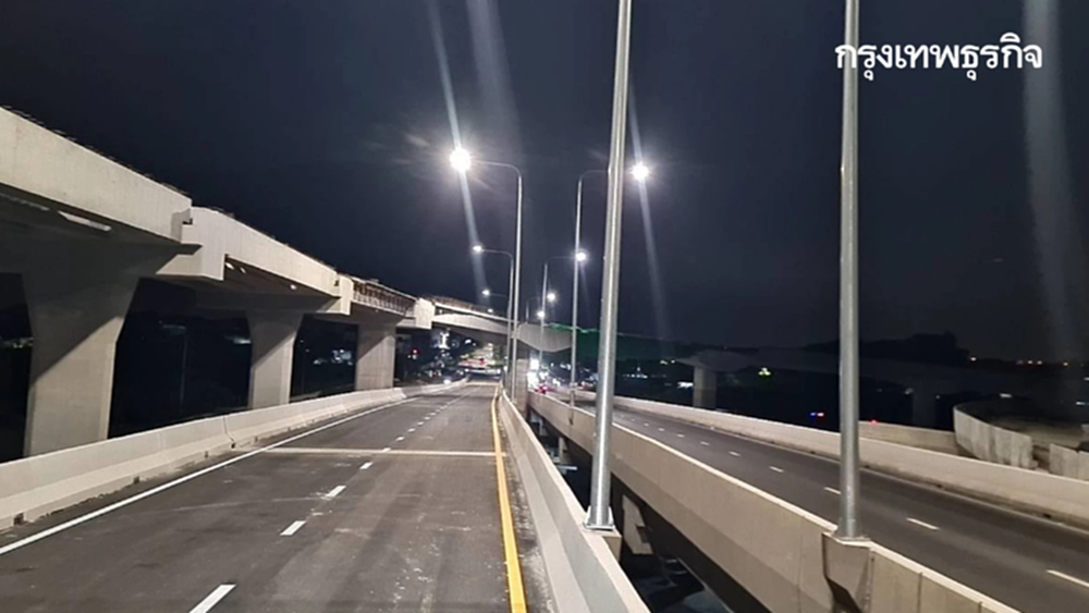 เปิดแล้ว สะพานยกระดับ ถ.พุทธมณฑลสาย 2 - สาย3 มุ่งหน้าถนนบรมราชชนนี