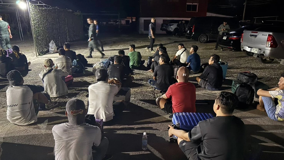 ไทยจับ 91 ต่างชาติ หนีตายข้ามแม่น้ำเมย เมียนมากวาดล้างคอลเซ็นเตอร์