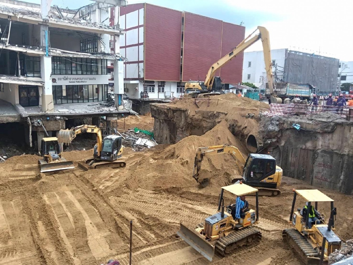 .รฟม. ยันไม่พบการทรุดตัวเพิ่มของอุโมงค์รถไฟฟ้าใต้ดินสายสีม่วง.