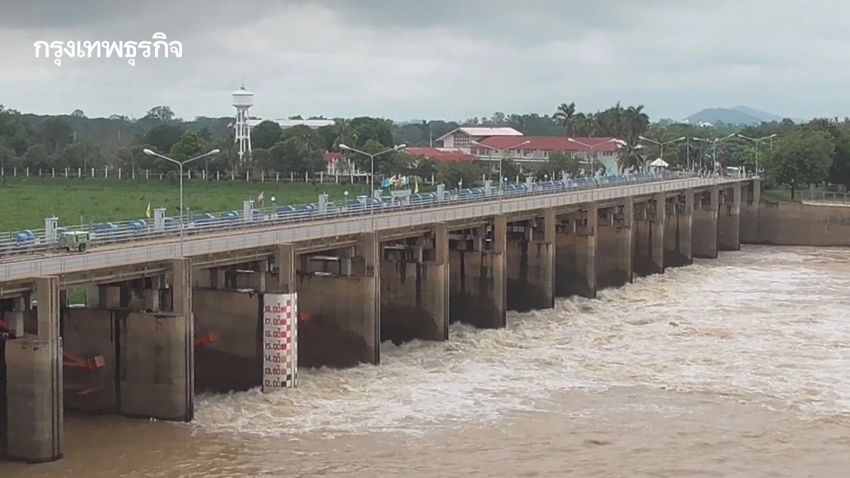 เขื่อนเจ้าพระยา ปรับระบายน้ำ 2,400 ลบ.ม./วินาที กระทบ 4 จังหวัด