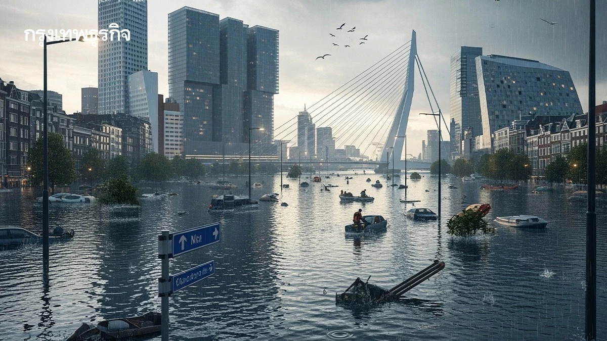 นักวิจัยเตือน ตึก 100 ล้านแห่งทั่วโลก เสี่ยงน้ำท่วม หากไม่ลดก๊าซเรือนกระจก