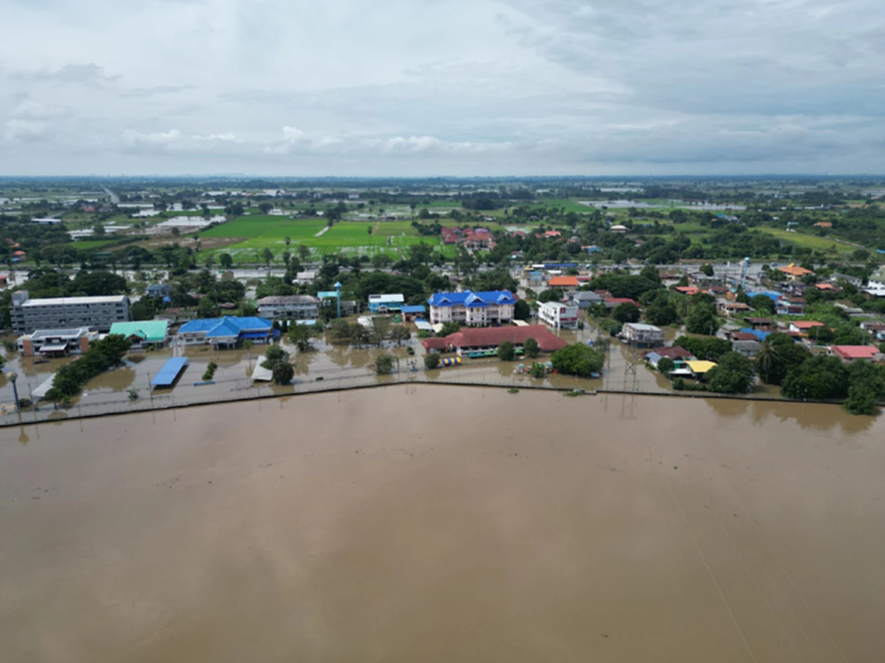 'น้ำท่วม' 10 จังหวัดภาคกลาง 1.29 ล้านไร่จมบาดาล ลึกกว่า 1 เมตร