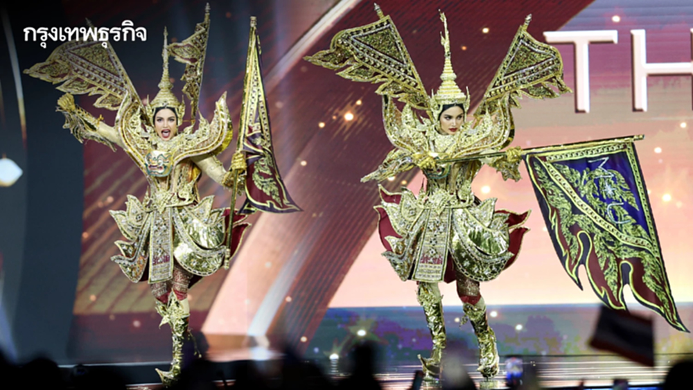 “วีนา ปวีนา” เฉิดฉายในชุด “สุวรรณรากษา” รอบชุดประจำชาติ Miss Universe 2025