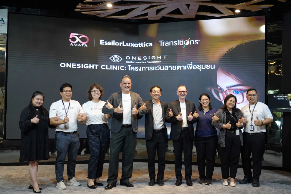 'อมตะ-เอสซีลอร์ลูซอตติกา' ร่วมเปิดโครงการ OneSight Clinic แว่นตาเพื่อชุมชน
