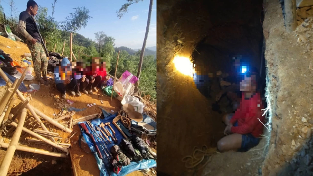 เหิม! รุกขุดทอง 'ทองผาภูมิ' ทหาร-ตำรวจ บุกจับ 4 ต่างด้าวพร้อมปืน