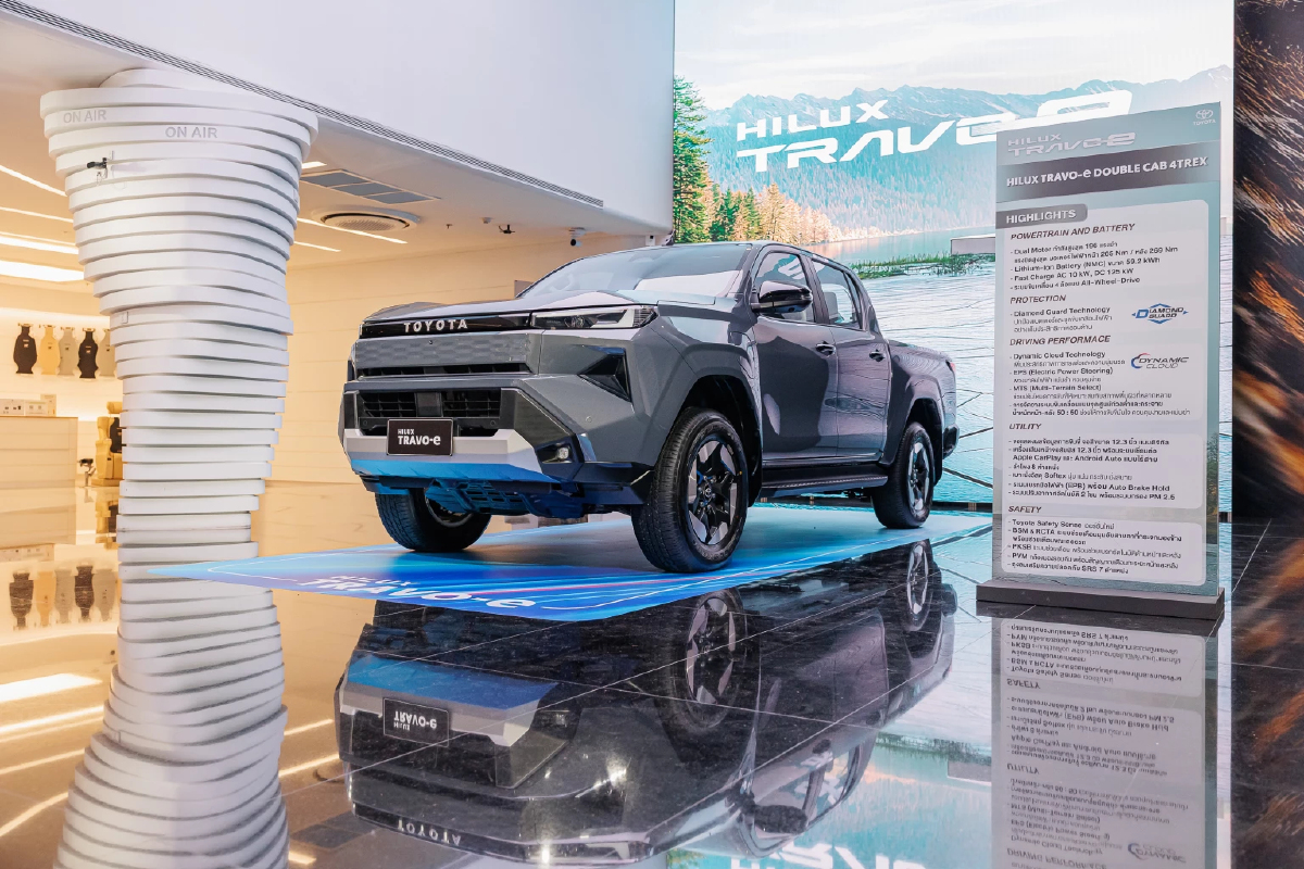 มาแล้ว ปิกอัพ อีวี โตโยต้า ‘HILUX TRAVO-e’ พร้อมส่งมอบธันวาคม