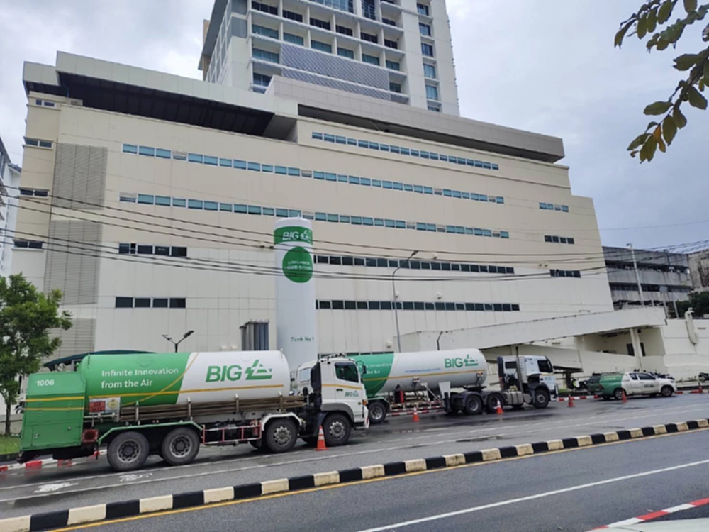 'บีไอจี' ส่งออกซิเจนช่วยโรงพยาบาลสงขลานครินทร์ รับมือวิกฤติหาดใหญ่