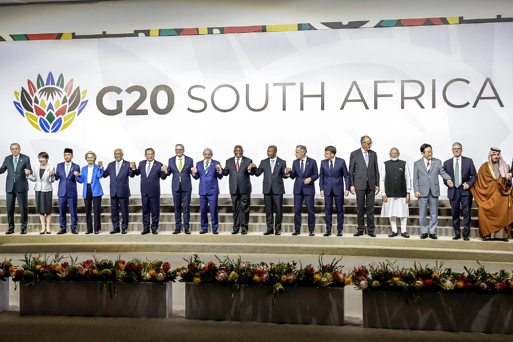 ผู้นำ G20 ผ่านร่างปฏิญญาสำคัญ ไม่สนสหรัฐคัดค้าน เพราะไม่เข้าร่วมเอง