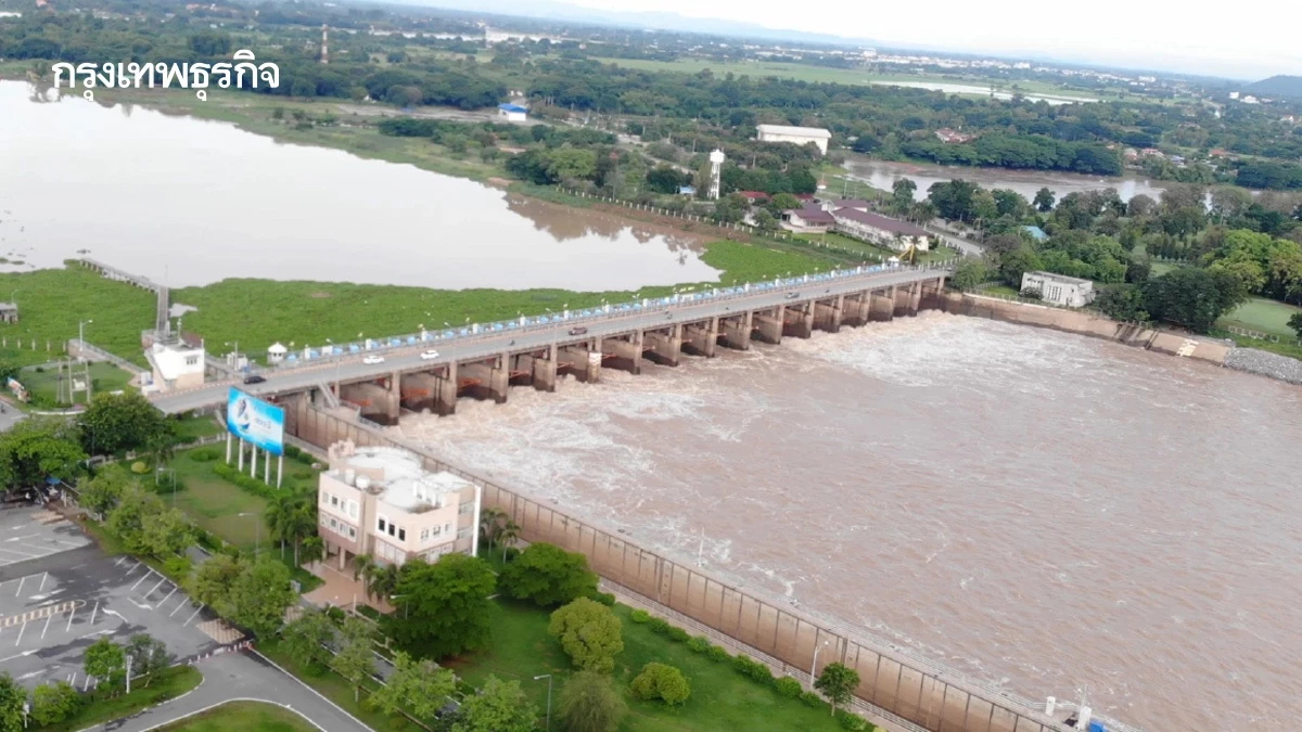 จับตาน้ำทะลัก! เขื่อนใหญ่เจ้าพระยา ใกล้เต็ม 100% เร่งระบายน้ำต่อ